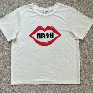 NASH Lips Tee Size Small